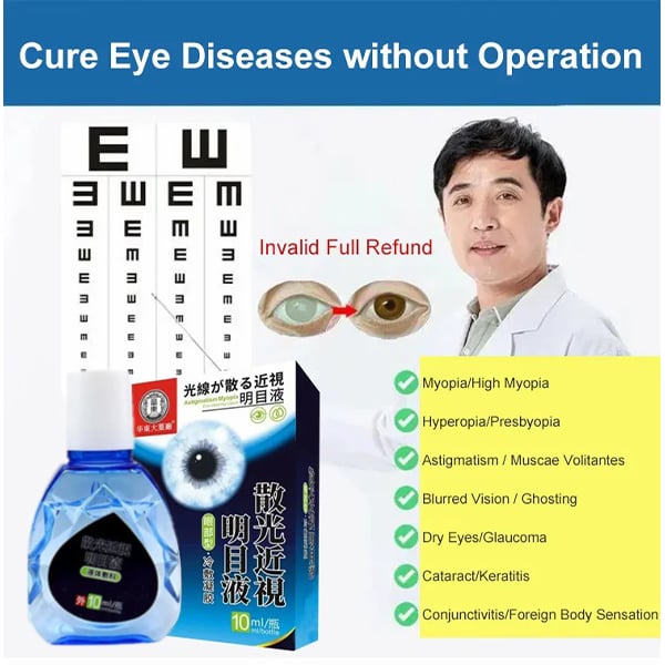 [Japan's newest nanoeye drops] treatment myopia/hyperopia/astigmatism