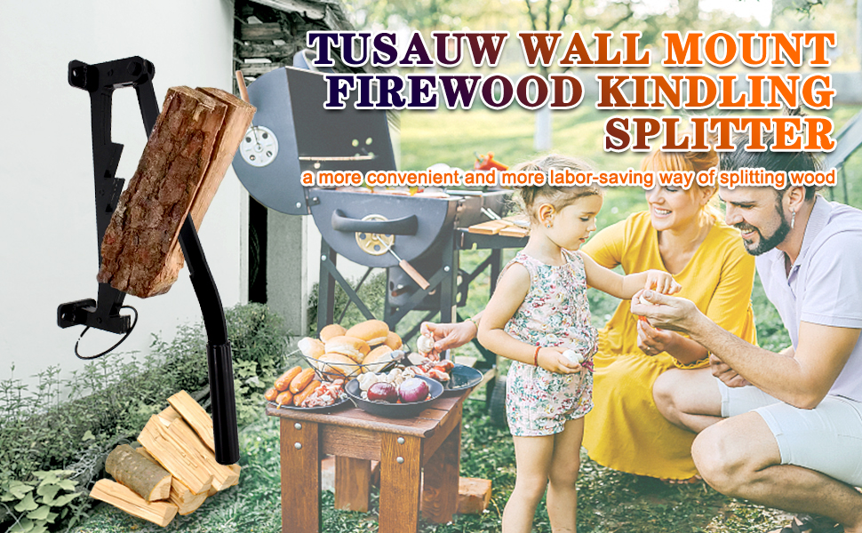 Wall Mounted Firewood Kindling Splitter –